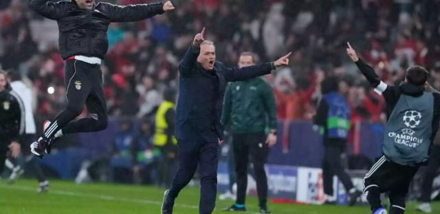 师傅赢徒弟 本菲卡进欧冠附加赛 皇马没直通八强